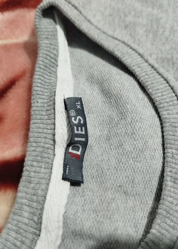 Gri Baskılı Kadın Sweatshirt m beden sifir - Görsel 2