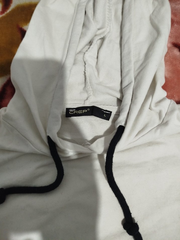 Kapüşonlu, Baskılı, Kuşaklı Kadın Sweatshirt - Görsel 2