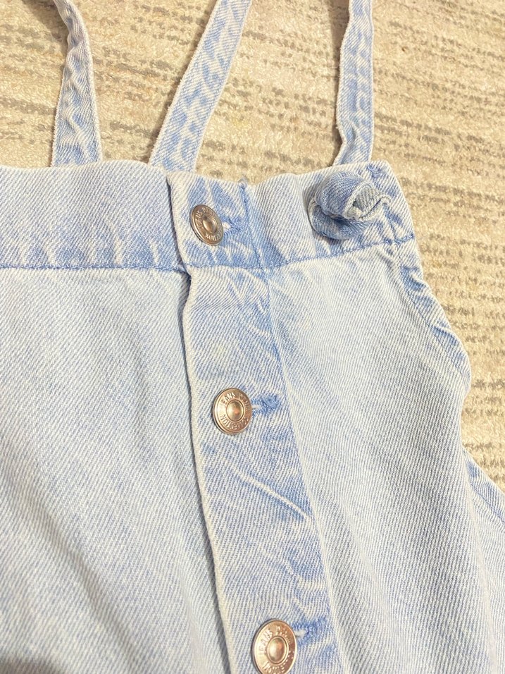 Mavi Mini Şort Tulum - Görsel 3