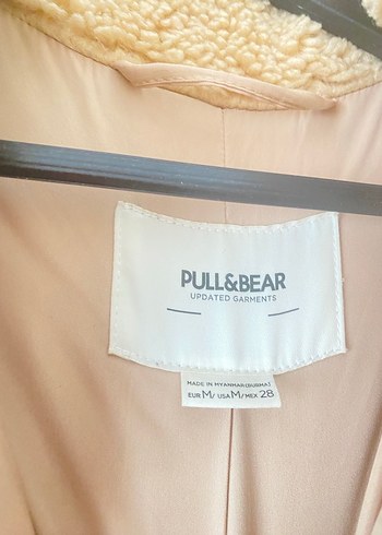 Pull Bear Bej Peluş Ceket - Görsel 6