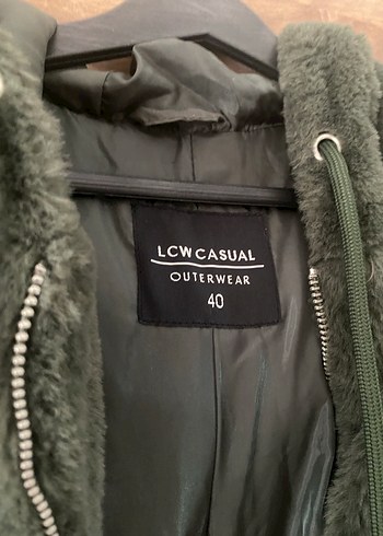 Zümrüt Yeşil Peluş Kadın Kapüşonlu Ceket - Görsel 4