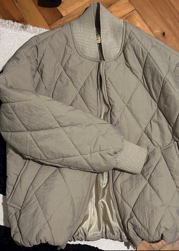 Kadın haki ceket - Görsel 2