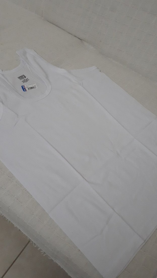 Beyaz Erkek Baskılı Atlet - Görsel 2