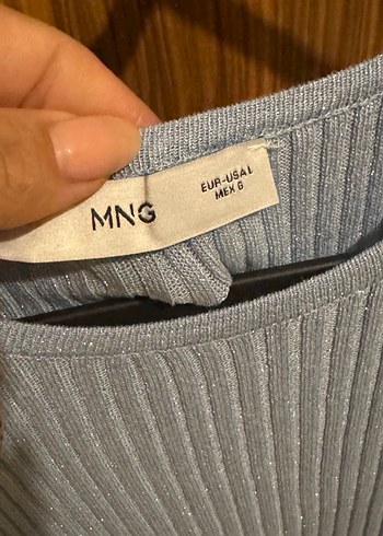 MNG Gri Kadın Triko Kolsuz Süveter - Görsel 2