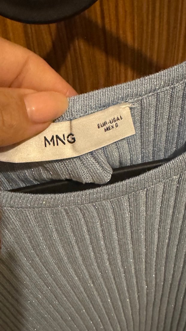 MNG Gri Kadın Triko Kolsuz Süveter - Görsel 2