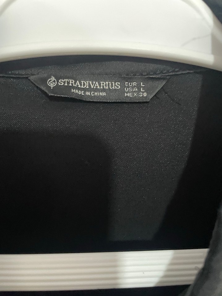 Siyah Kadın Uzun Kollu Gömlek - Görsel 3