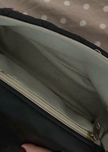 Siyah Deri Kadın Omuz Çantası - Görsel 5