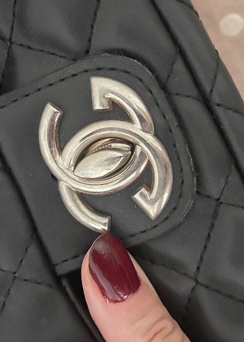 Siyah Deri Kadın Omuz Çantası - Görsel 4