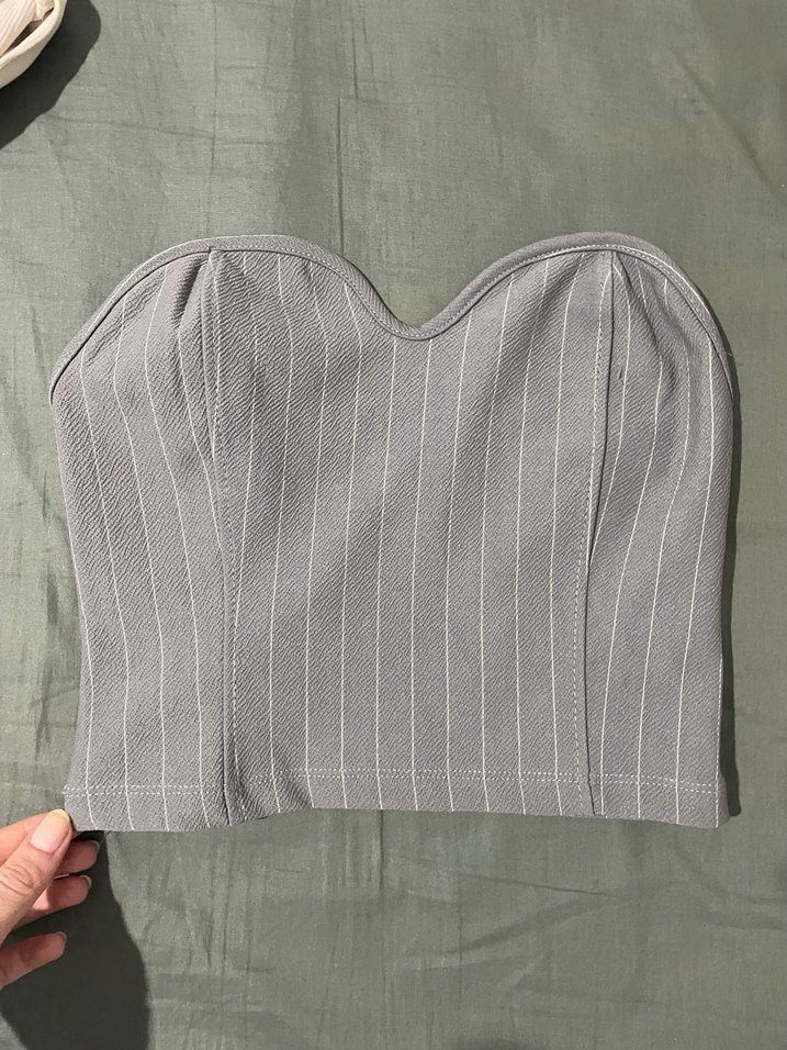 Straplez bluz - Görsel 2