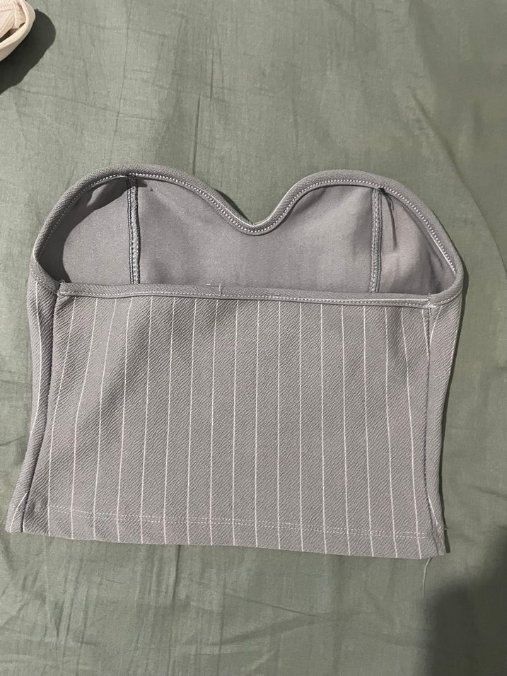 Straplez bluz - Görsel 4