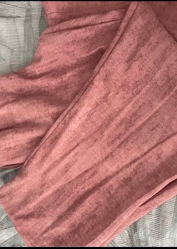 Pembe Keten Bohem V Yaka Kolsuz Yelek takımı - Görsel 2