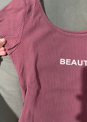 Baskılı  Kayık Yaka, Kısa Kollu - Görsel 3