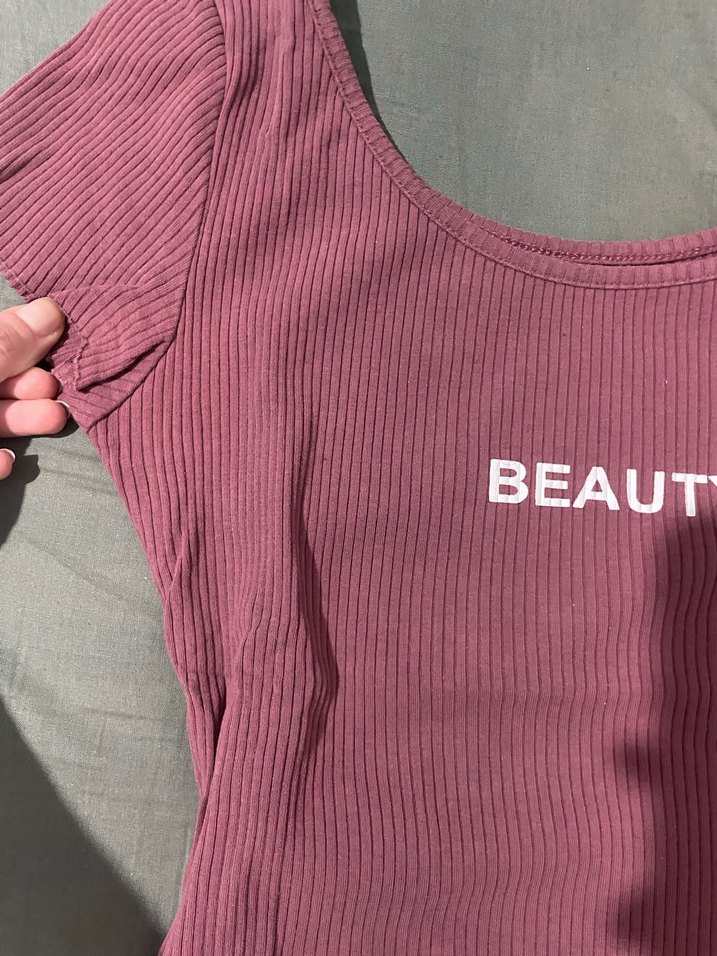 Baskılı  Kayık Yaka, Kısa Kollu - Görsel 3