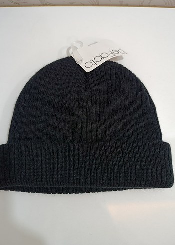 Siyah Örgü Yün Kadın Bere - Görsel 4