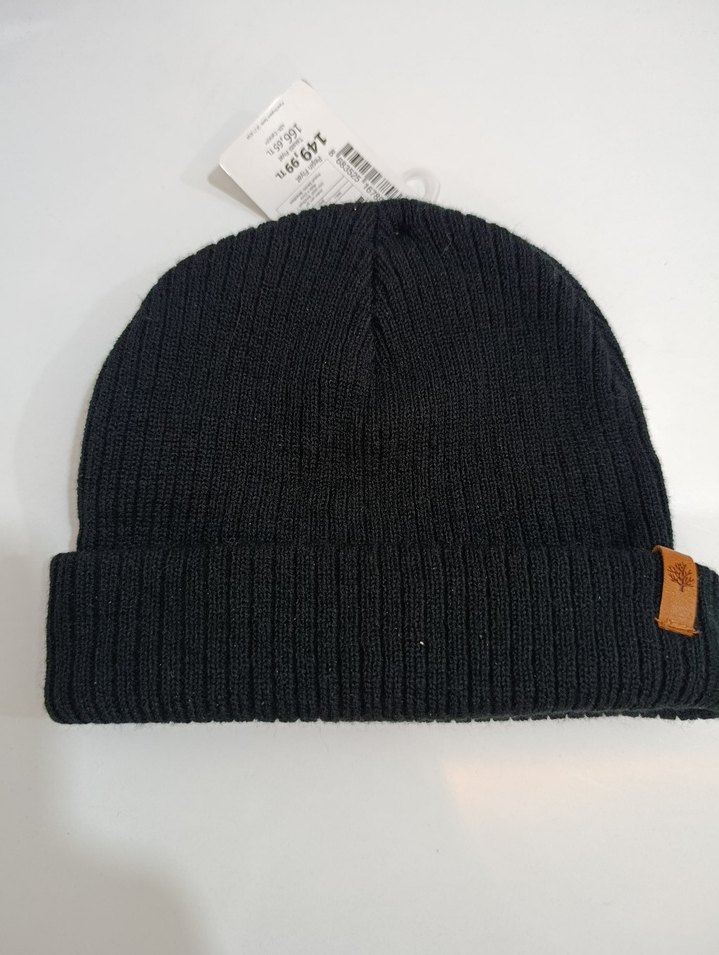 Siyah Örgü Yün Kadın Bere - Görsel 2