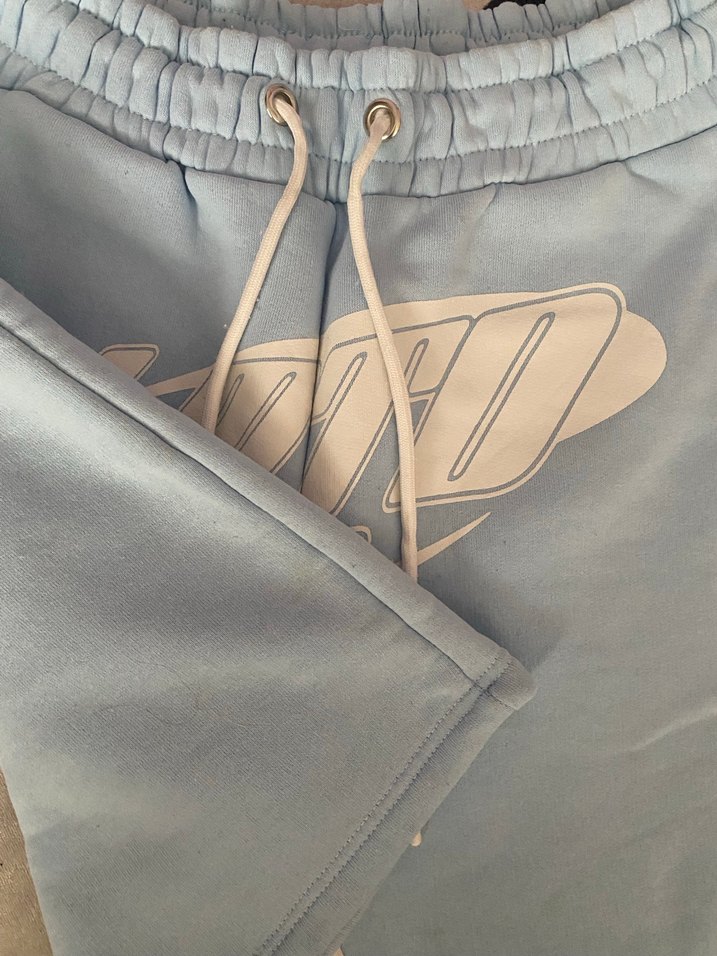 Mavi Rahat Kesim Mini Spor Şort - Görsel 2