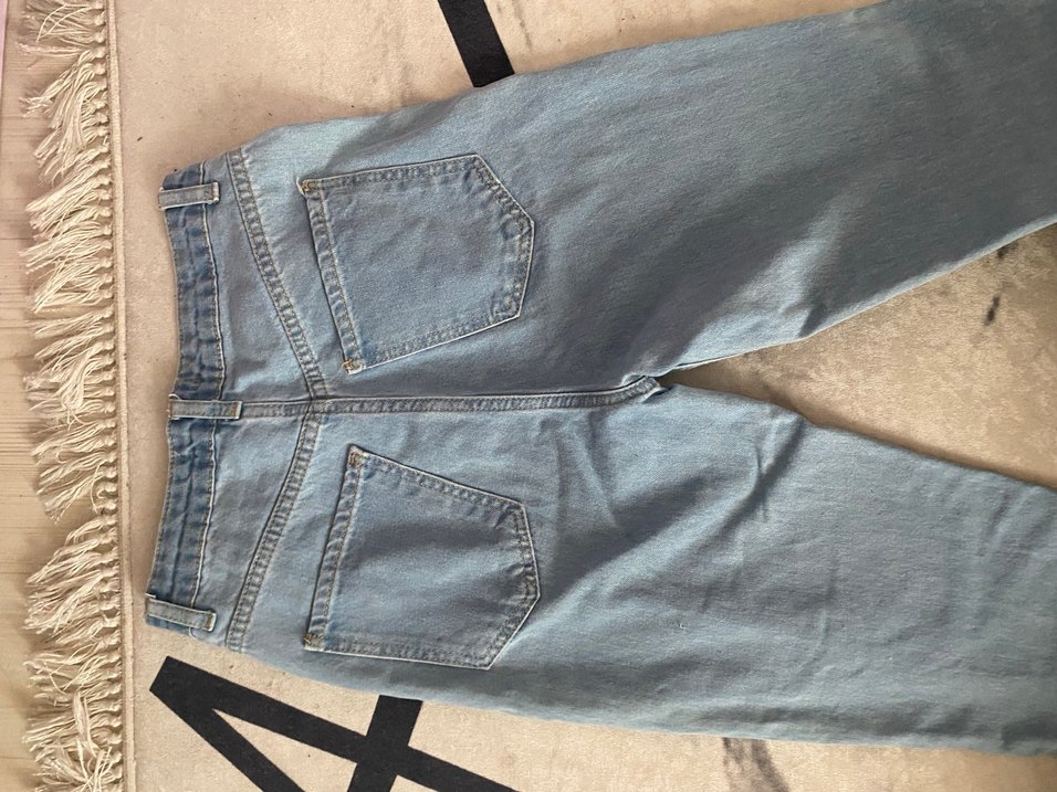 Gri Mavi Midi Kadın Regular Fit Jean - Görsel 2