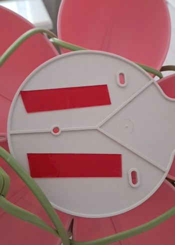 Ikea Pembe Çiçek Şeklinde Mini Masa Lambası