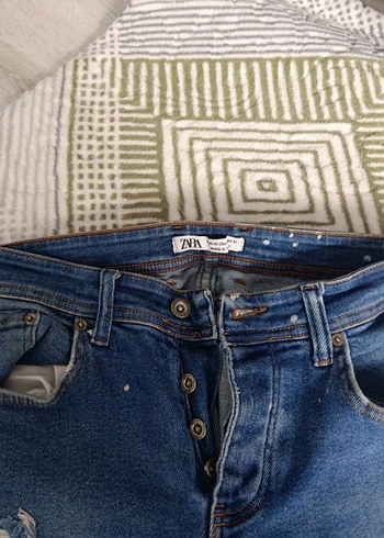 Kadın Mavi Denim Orta Boy Kot Pantolon - Görsel 6