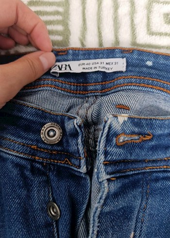Kadın Mavi Denim Orta Boy Kot Pantolon - Görsel 5