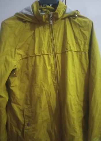 kadın yeşil yağmurluk - Görsel 3