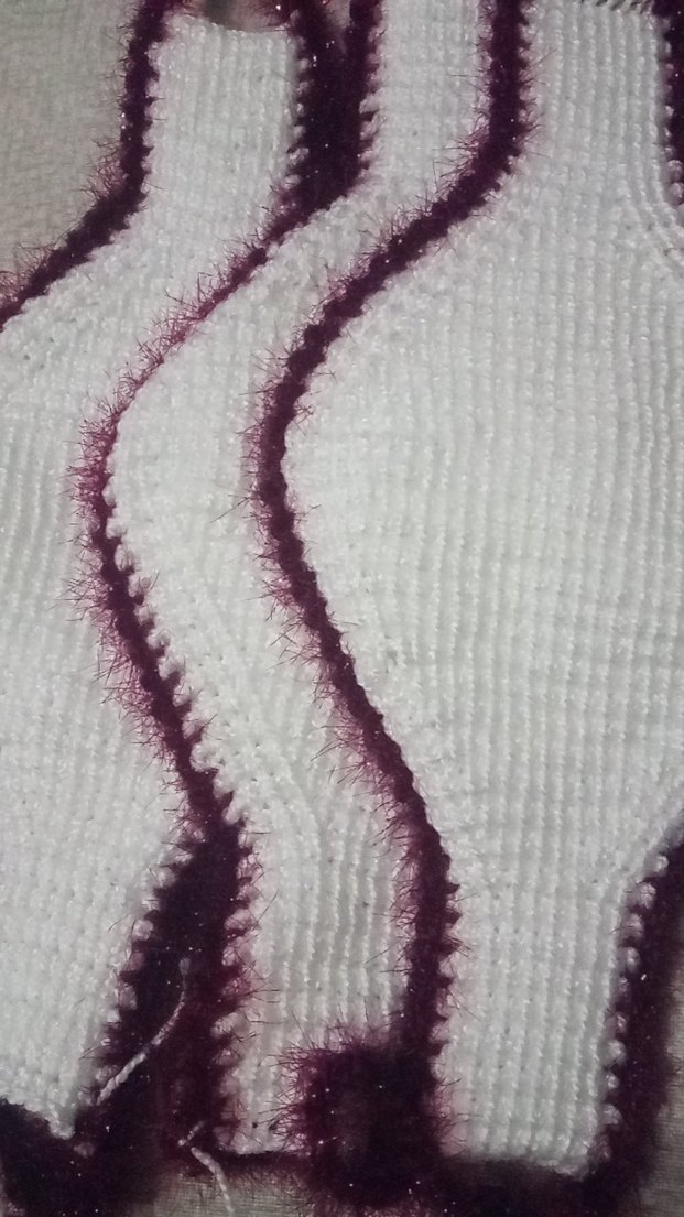 Nakışlı Çok Renkli Parlak lif - Görsel 3