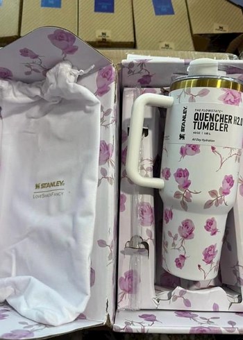 Çiçek Desenli Mavi Çocuk Termosu - Görsel 2