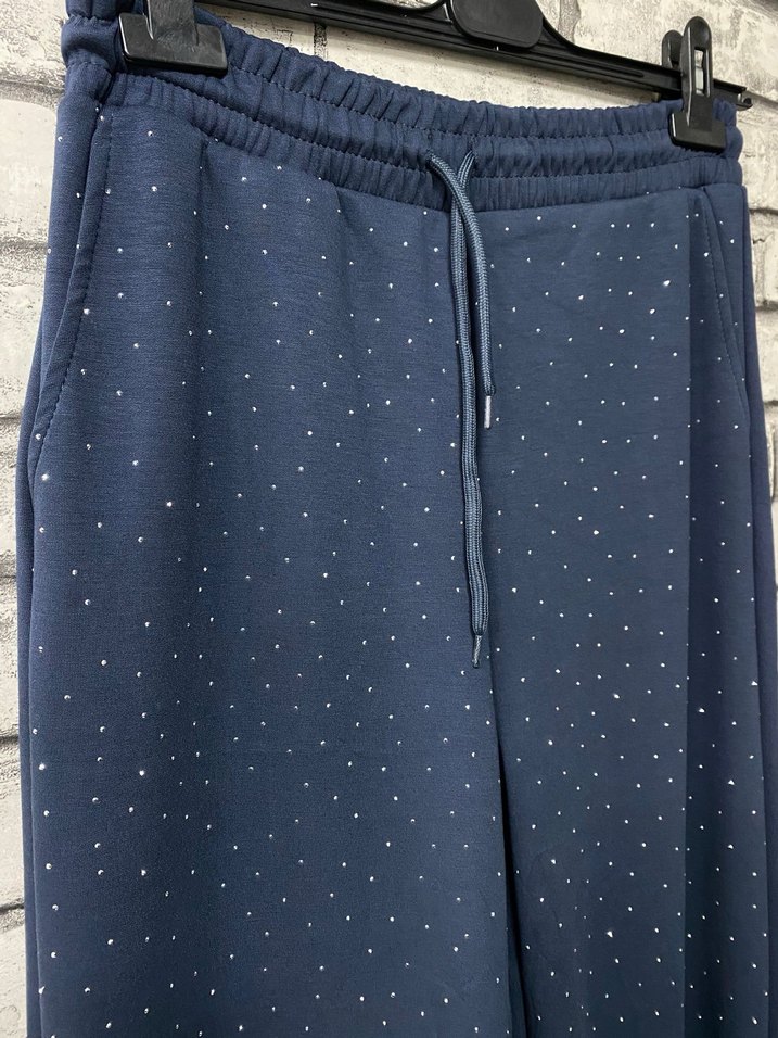 Mavi Payetli Kadın alt üst Takımı - Görsel 3