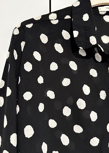 Mango puantiyeli gömlek - Görsel 3