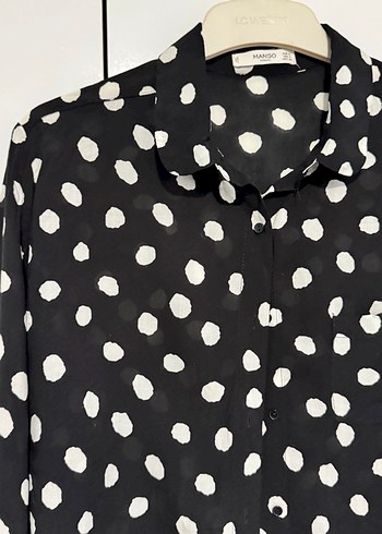 Mango puantiyeli gömlek - Görsel 2