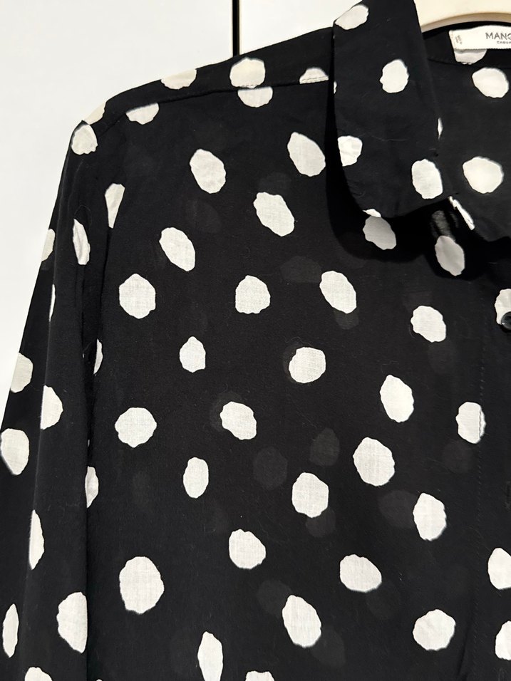 Mango puantiyeli gömlek - Görsel 3