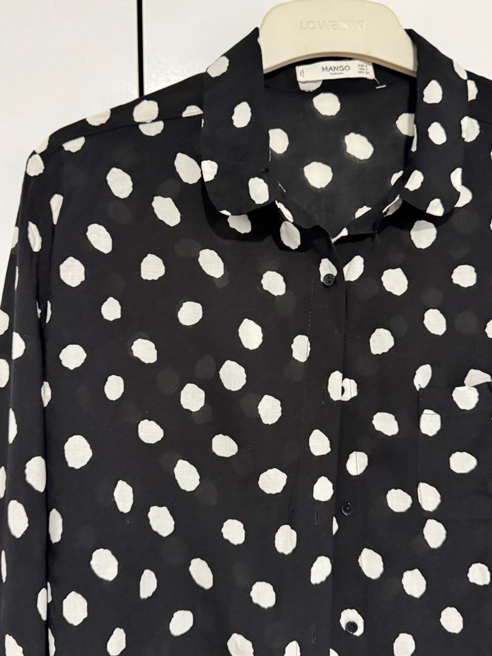 Mango puantiyeli gömlek - Görsel 2