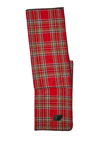 Parlak Kırmızı Ekose Desenli Battaniye - Görsel 2