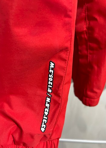 Kırmızı Siyah Fermuarlı Erkek Yağmurluk - Görsel 4