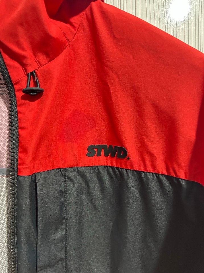 Kırmızı Siyah Fermuarlı Erkek Yağmurluk - Görsel 5