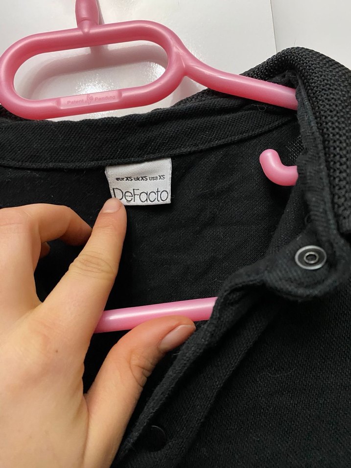 Erkek Siyah Polo Yaka Kısa Kollu Tişört - Görsel 2