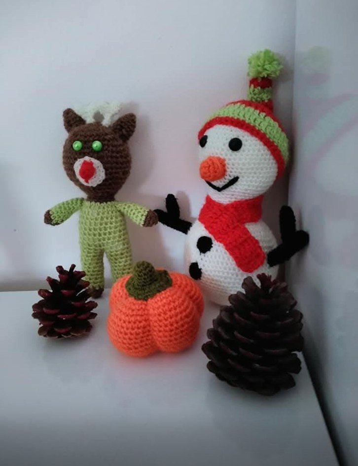 Renkli Örgü Karakter Oyuncakları - Görsel 2