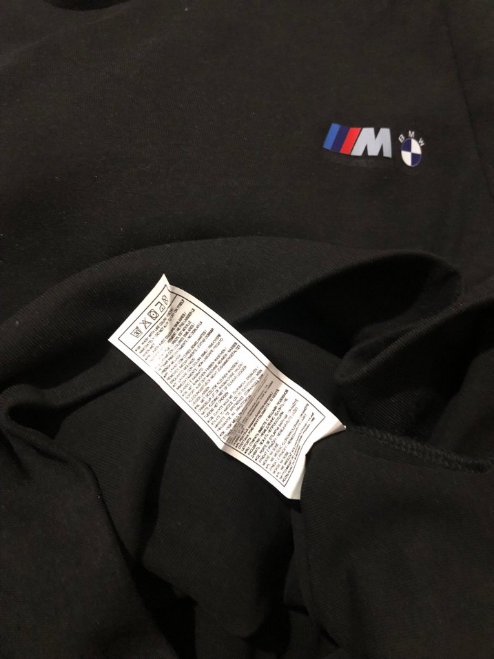 BMW Motosport Baskılı Beyaz Erkek Sweatshirt beyaz ve siyah - Görsel 4
