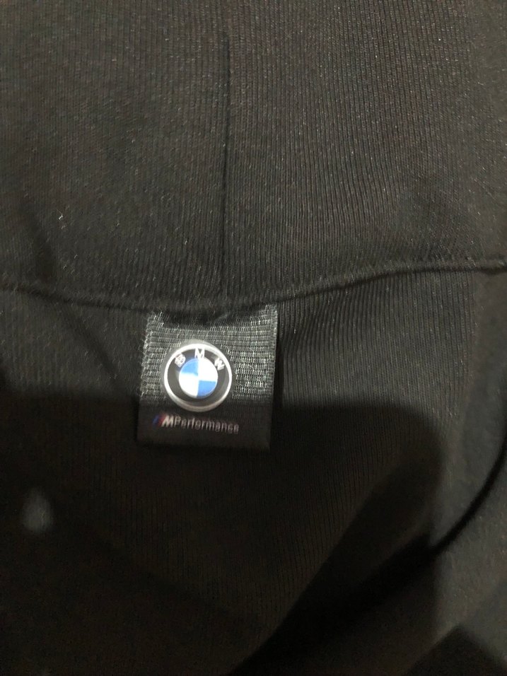 BMW Motosport Baskılı Beyaz Erkek Sweatshirt beyaz ve siyah - Görsel 5