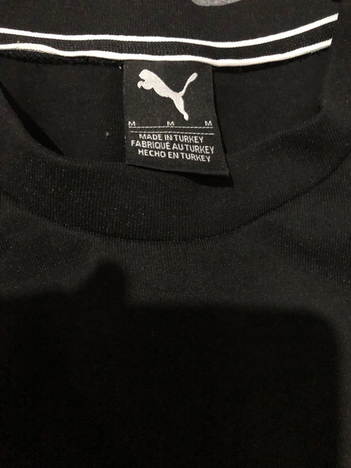 BMW Motosport Baskılı Beyaz Erkek Sweatshirt beyaz ve siyah - Görsel 3