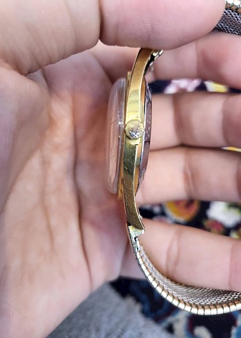 Altın Renk Vintage Erkek Kol Saati Rado otomatik - Görsel 2