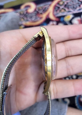 Altın Renk Vintage Erkek Kol Saati Rado otomatik - Görsel 5