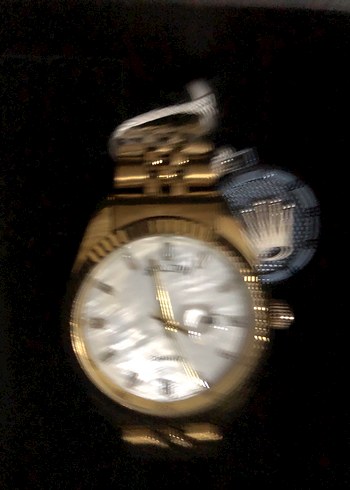 Altın Renk Modern Klasik Erkek Saati Sedef Kadran üstten takvim - Görsel 4