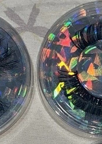 Çok Renkli Koyu Takma Kirpik - Görsel 3