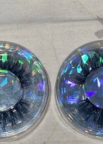 Çok Renkli Koyu Takma Kirpik - Görsel 2