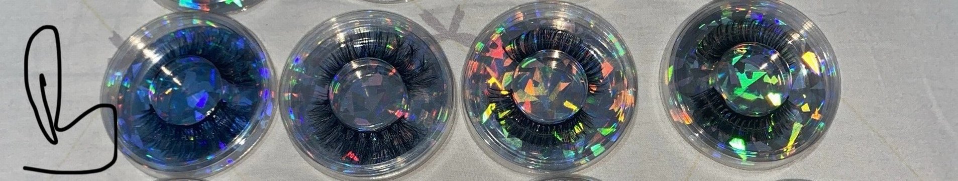 Çok Renkli Koyu Takma Kirpik - Görsel 3