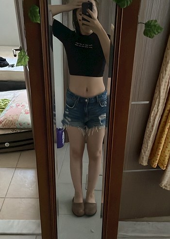 zara kot şort - Görsel 4