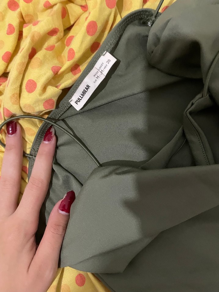 Pull&Bear haki midi elbise - Görsel 2