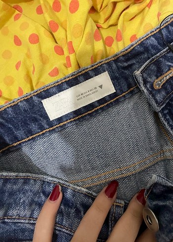 Zara yırtık baggy jean - Görsel 2