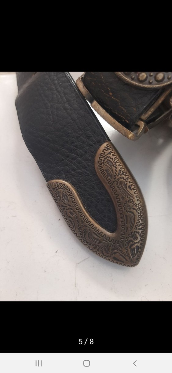 Kadın Siyah Deri Biker Kemer - Görsel 5